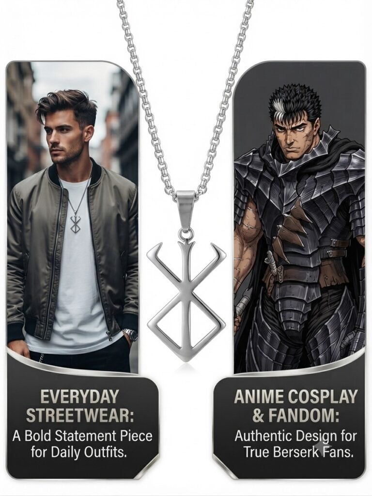 Anime Berserk Brand of Sacrifice Pendant Necklace in Stainless Steel