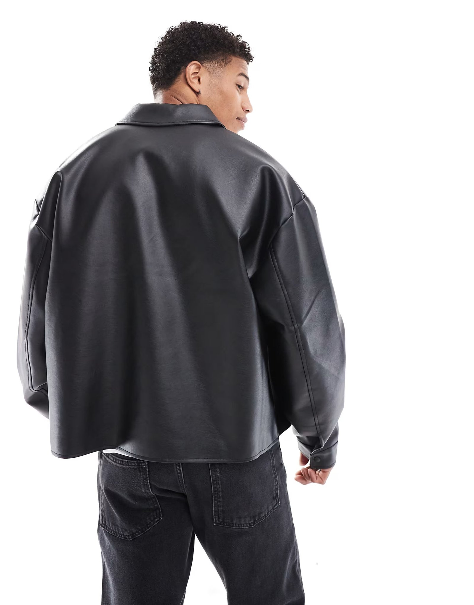 Oversized Faux Leather Jacket (5 Colors) | Premium Streetwear - Image 4